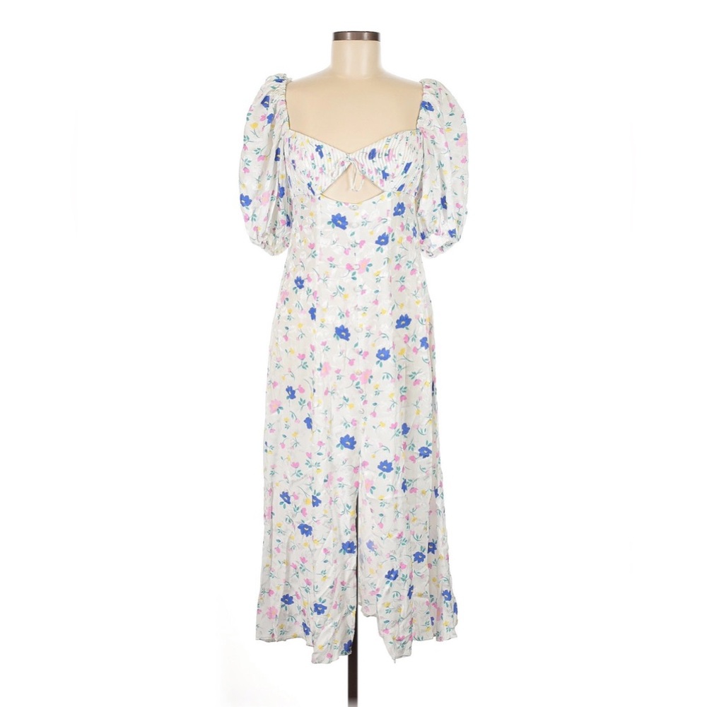 For Love And Lemons White Floral Maxi Dress